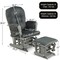 Costway Glider and Ottoman Cushion Set Wood Baby Nursery Rocking Chair Beige/Brown/Dark Grey/Light Grey/Pink/Grey